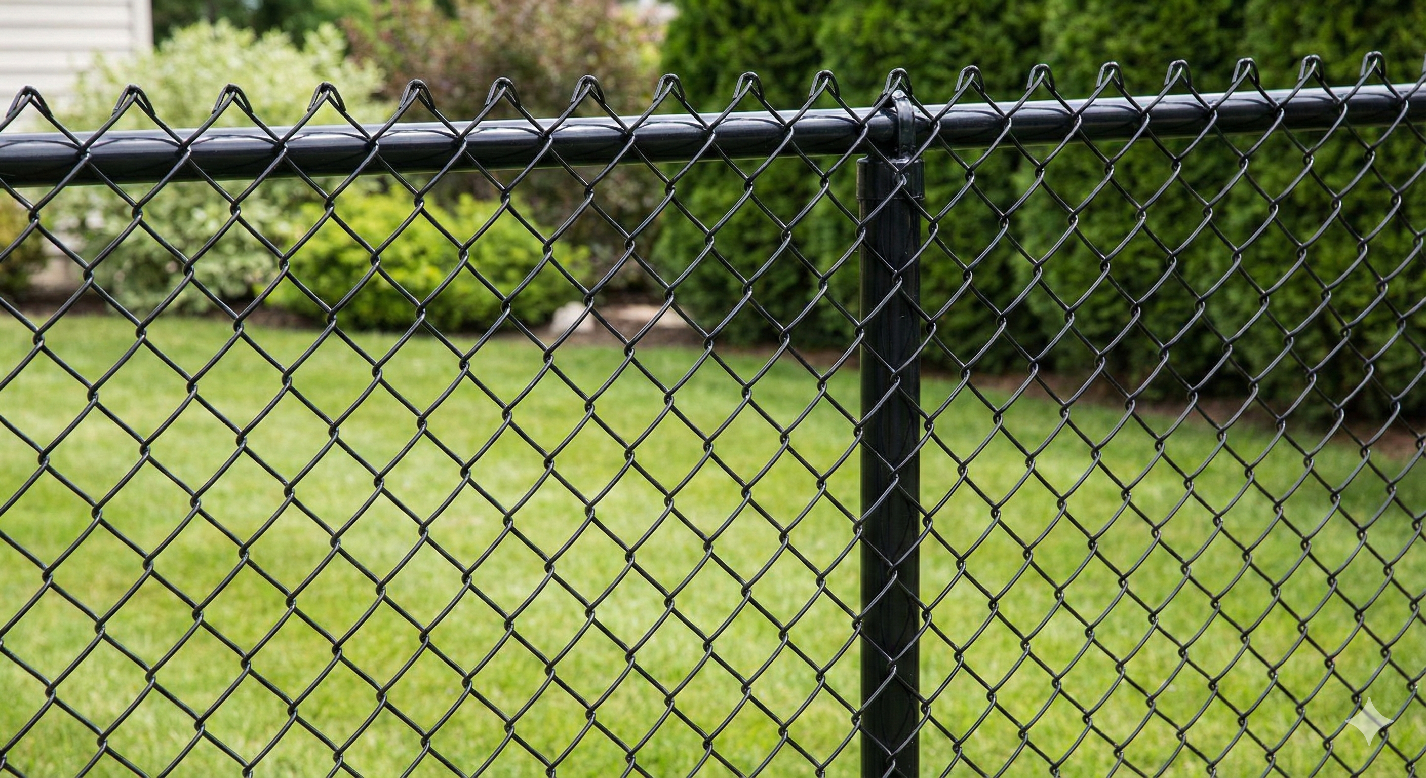 Vinyl Coated Black Chain Link Fence